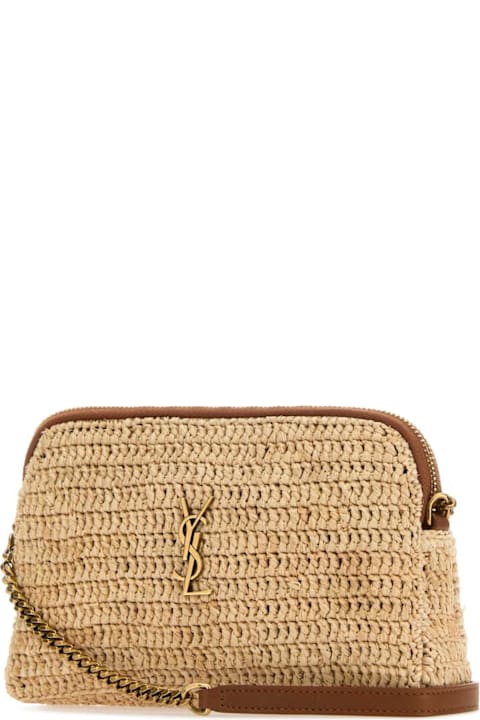 Saint Laurent Raffia Gaby Crossbody Bag
