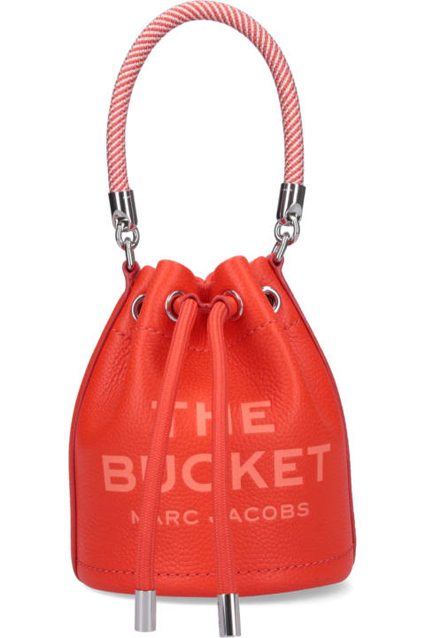 Fashion for Women Marc Jacobs Marc Jacobs Orange Leather The Mini Bucket Bag