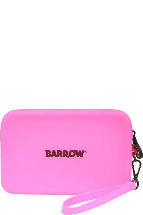 ガールズ Barrowのアクセサリー＆ギフト Barrow Fuchsia Clutch Bag For Girl With Smiley