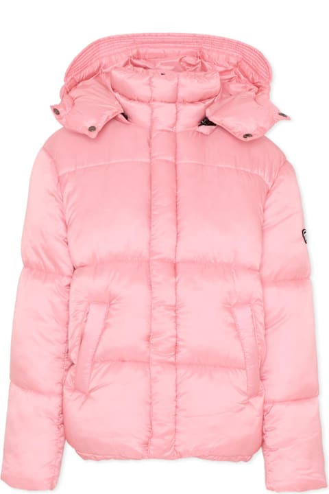 Homeware Diesel Pink Down Jacket For Girl With Logo