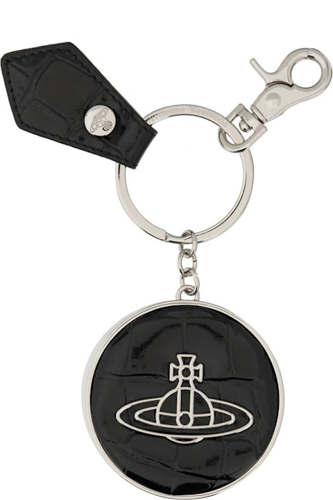 Vivienne Westwood Bags for Women Vivienne Westwood Logo Patch Embossed Keyring