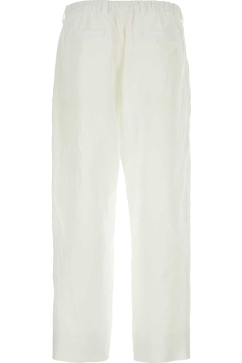 Clothing for Men Prada White Linen Pant