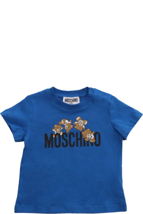 Topwear for Baby Girls Moschino Blue T-shirt