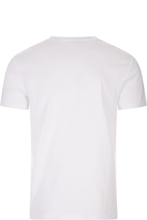 Polo Ralph Lauren for Men Polo Ralph Lauren White Polo Custom Slim-fit T-shirt
