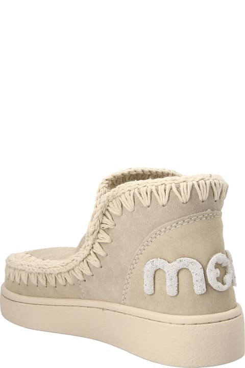'monochrome Suede Matching Glitter Logo' Sneakers