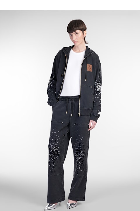 Casablanca Clothing for Women Casablanca Sweatshirt In Black Cotton
