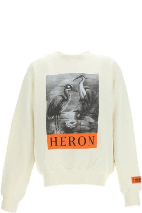 Heron Printed Crewneck Sweatshirt