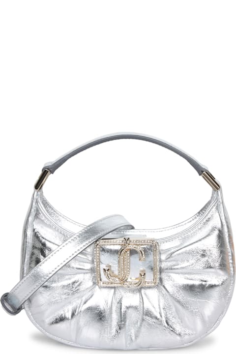 Homeware Jimmy Choo Silver Edie Hobo Mini Bag