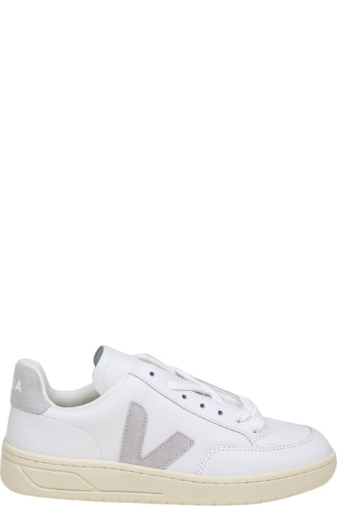 Veja Sneakers for Women Veja V 12 Sneakers In White/grey Leather