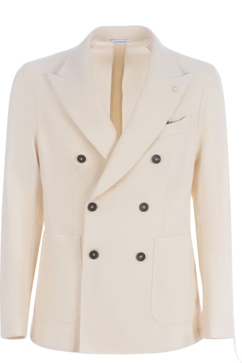 Jacket Manuel Ritz In Wool And Cotton Blend