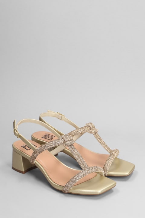 Shoes for Women Bibi Lou Elida Sandals In Gold Leather