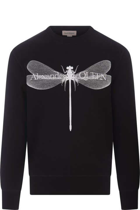 Alexander McQueen for Women Alexander McQueen Black Dragonfly Sweatshirt