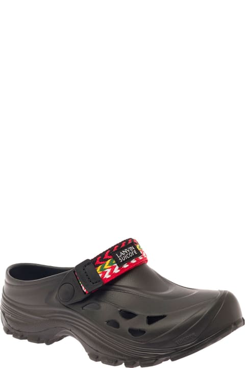 Homeware Lanvin Lanvin X Suikoke Slippers In Black Rubber Woman
