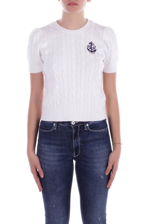 Polo Ralph Lauren Sweaters for Women Polo Ralph Lauren Cable-knit Short-sleeved Jumper