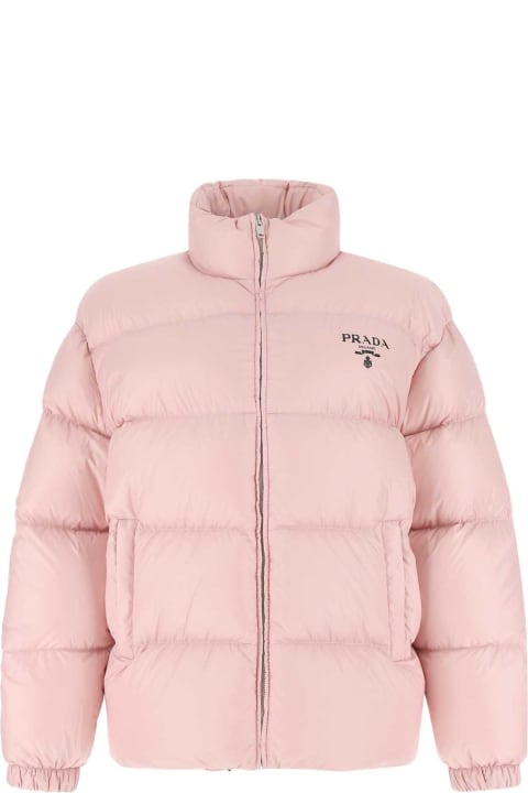 Fashion for Women Prada Pink Recycled Polyester Down Jacket