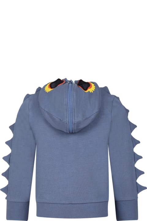 Stella McCartney Kids Stella McCartney Kids Blue Sweater For Boy With Print