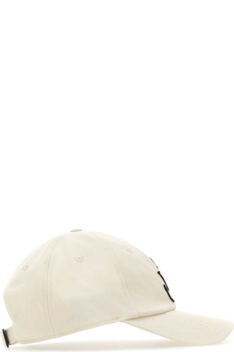 J.W. Anderson Hats for Women J.W. Anderson Ivory Cotton Baseball Hat