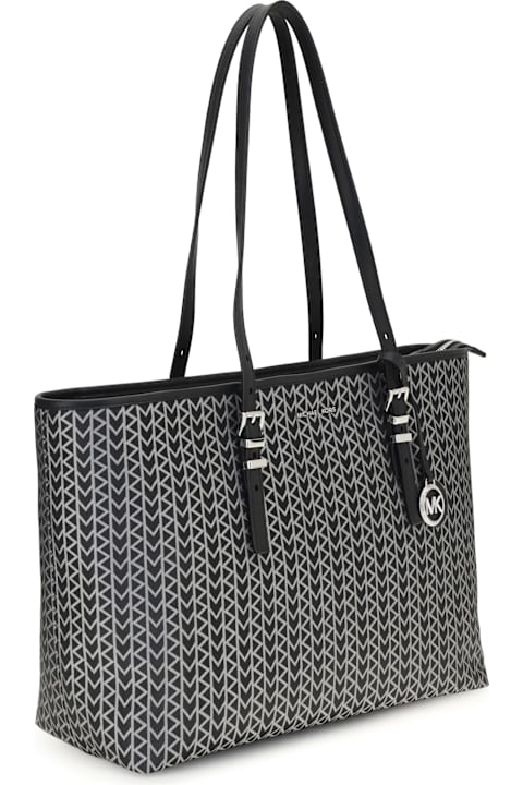Homeware Michael Kors Quinn Large Jacquard Logo Tote Bag