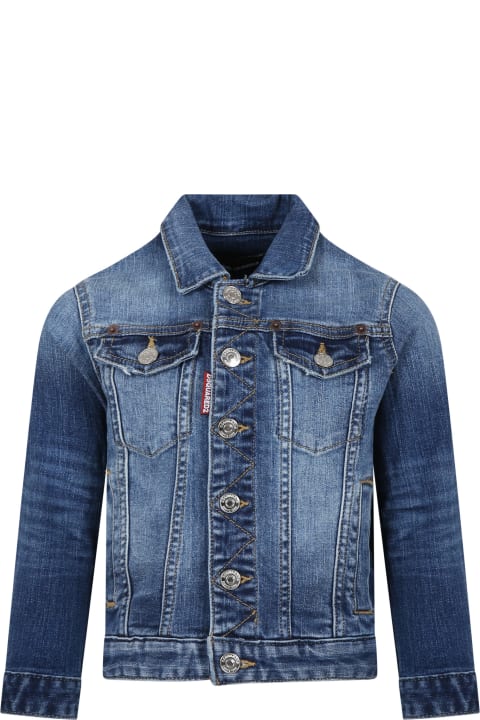 Dsquared2 for Kids Dsquared2 Denim Jacket For Kids With Logo