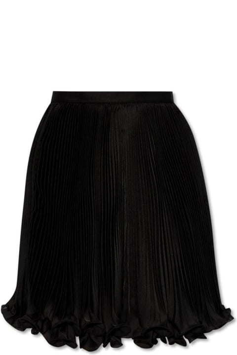 Balmain Skirts for Women Balmain Pleated Mini Skirt