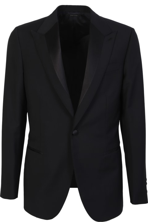 メンズ Brioniのスーツ Brioni Perseo Black Dinner Suit