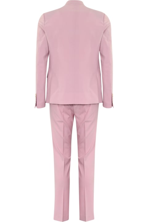 Suits for Men Daniele Alessandrini Pink Single-breasted Suit