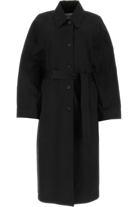 Low Classic Coats & Jackets for Women Low Classic Black Cotton Trench Coat