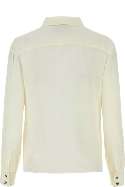 Gucci Sale for Women Gucci Ivory Crepe Shirt