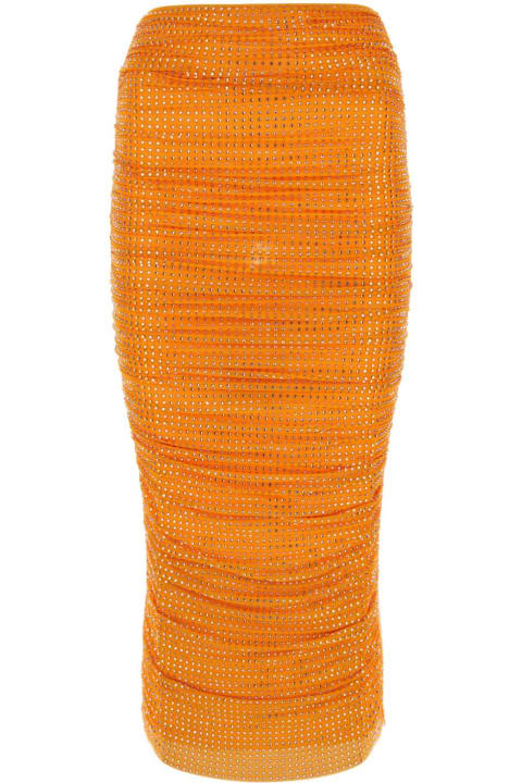 self-portrait Skirts for Women self-portrait Orange Tulle Skirt