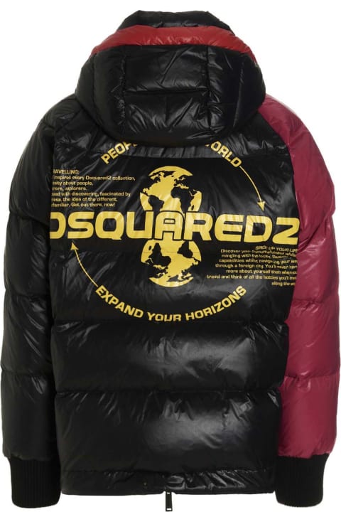 'crest' Hooded Puffer Jacket