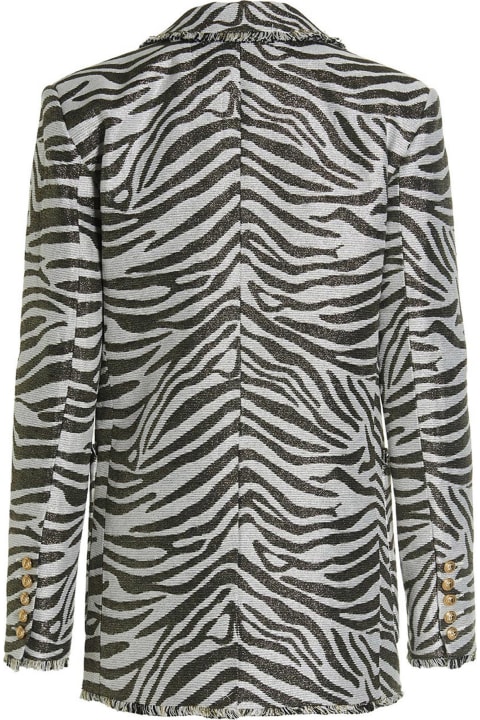 Balmain Clothing for Women Balmain Zebra Double-breasted Jacket