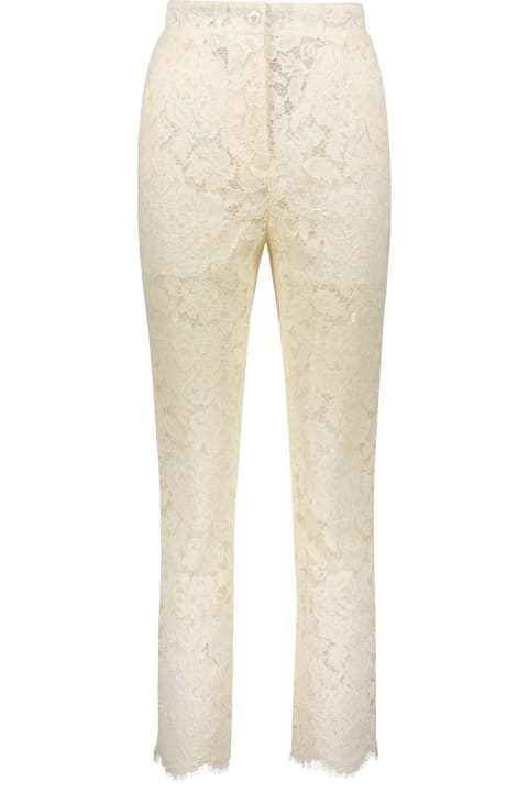 Dolce & Gabbana Pants & Shorts for Women Dolce & Gabbana Lace Trousers