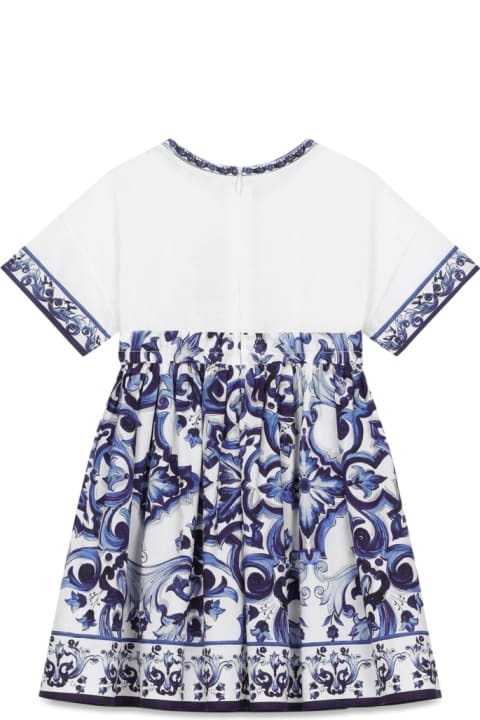 Fashion for Girls Dolce & Gabbana Tris Majolica Short Sleeve Dress