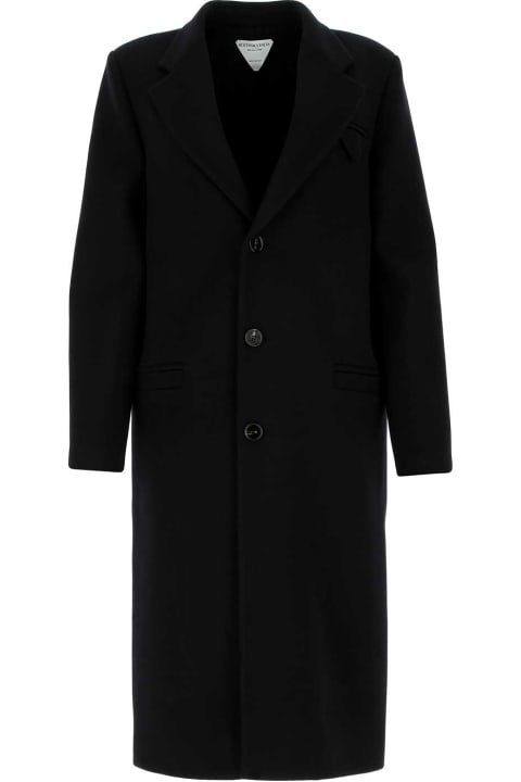 ウィメンズ Bottega Venetaのコート＆ジャケット Bottega Veneta Black Wool Coat