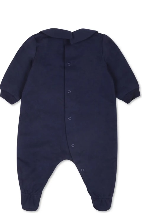 Moschino أطقم وبودي سوت لـ رُضع بنات Moschino Blue Teddy Bear Playsuit