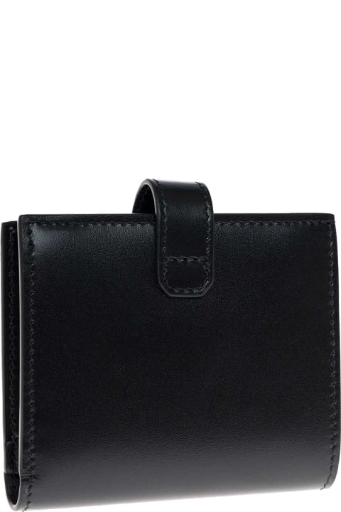 Givenchy for Women Givenchy Givenchy Woman's Bifold Black Leather Wallet With 4g Logo