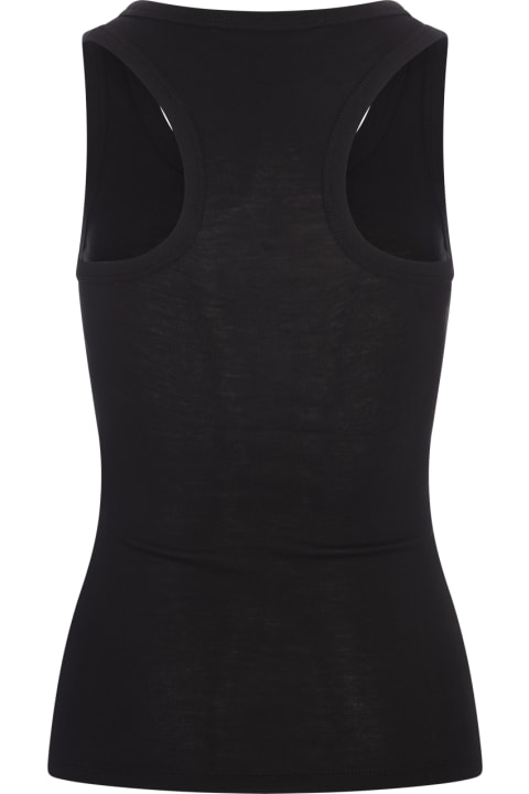 Stella McCartney Topwear for Women Stella McCartney Black Stella Tank Top