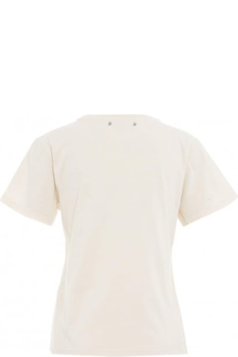 Golden Goose Sale for Women Golden Goose Cotton T-shirt With Heritage Print
