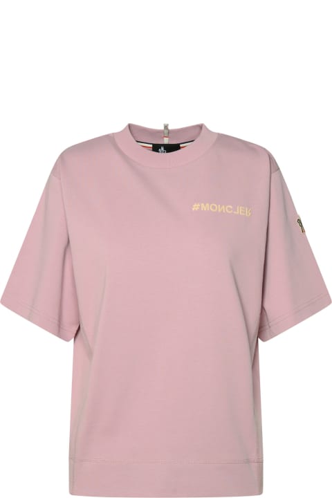 Fashion for Women Moncler Grenoble Pink Cotton T-shirt