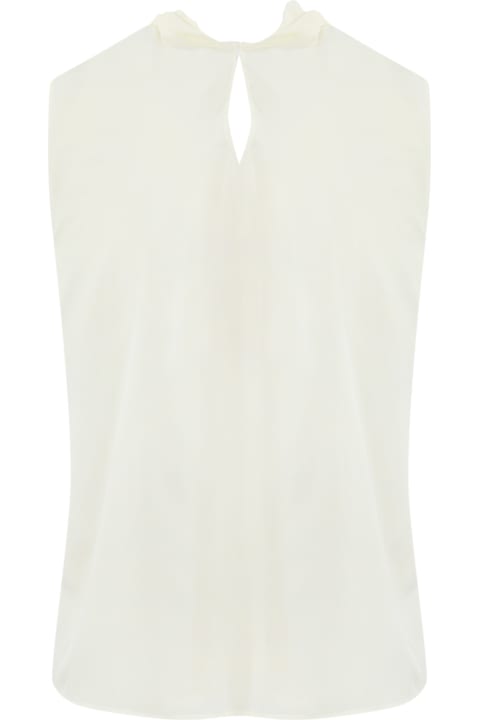 Homeware Max Mara Studio Crepe De Chine Top With Bow