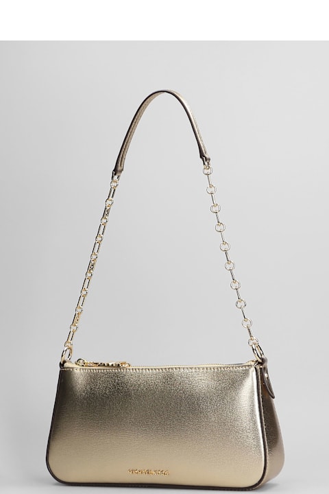 Michael Kors for Women Michael Kors Empire Shoulder Bag In Gold Leather