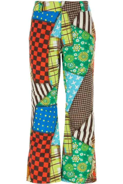 ERL Pants & Shorts for Women ERL Printed Cotton Blend Pant