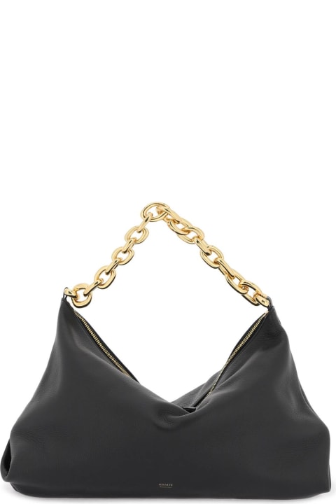 Khaite Shoulder Bags for Women Khaite Clara Black Leather Bag