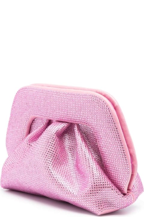 Fashion for Women THEMOIRè Pink Gea Rhinestone Clutch Bag