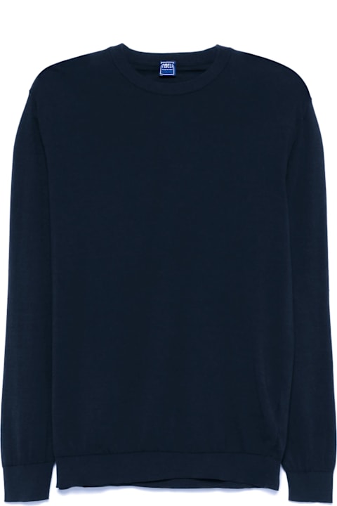 Homeware Fedeli Blue Cotton Sweater