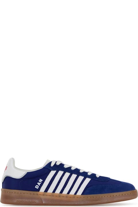 Homeware Dsquared2 Blue Fabric Boxer Sneakers