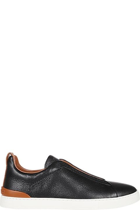 Fashion for Men Zegna Triple Stitch Low Top Sneakers