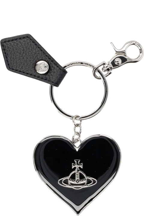 Keyrings for Women Vivienne Westwood Mirror Heart Orb Keyring