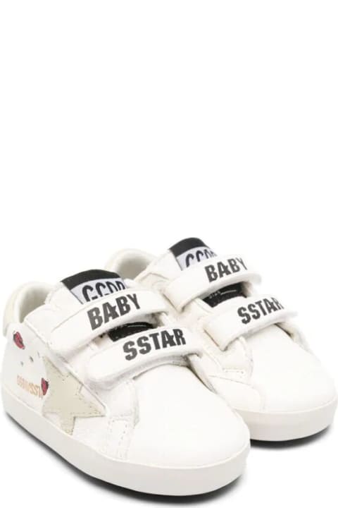 Golden Goose for Kids Golden Goose Baby School Nappa Upper With Prints Leather Star And Heel