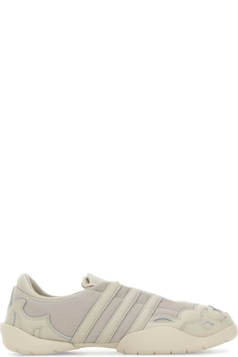 Y-3 Chalk Fabric And Leather Regu 2002 Sneakers